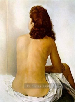 Salvador Dalí Painting - Gala Desnuda De Atrás Mirándose en un espejo invisible 1960 Cubismo Dadá Surrealismo Salvador Dalí